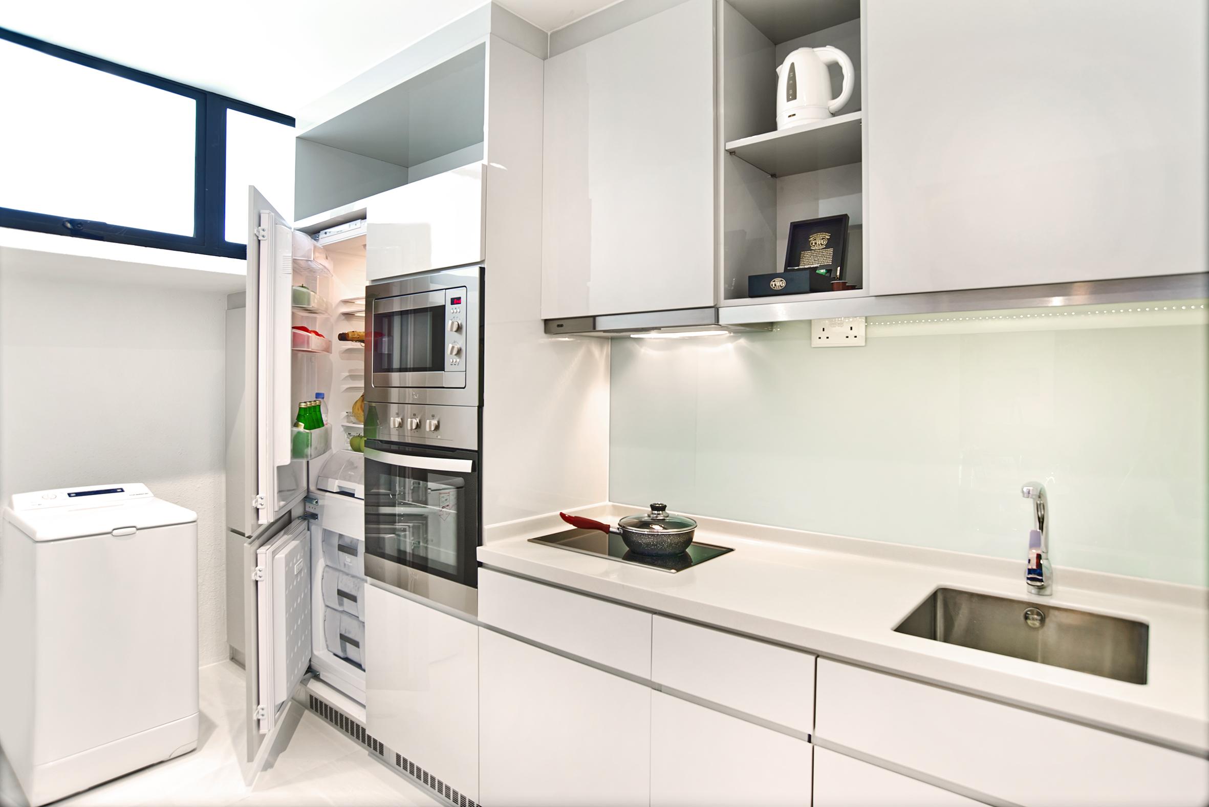 กู๊ดวู้ด พาร์ค โฮเทล Hotel สิงคโปร์ ภายนอก รูปภาพ A typical kitchen in a serviced apartment