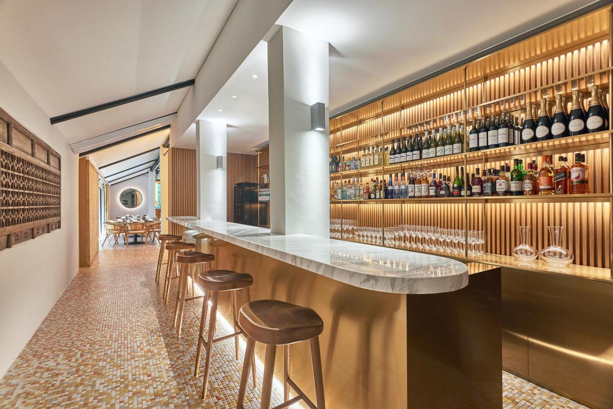 กู๊ดวู้ด พาร์ค โฮเทล Hotel สิงคโปร์ ภายนอก รูปภาพ The bar at the restaurant